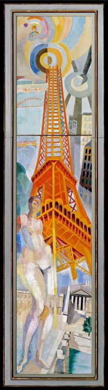 Robert Delaunay, La Ville de Paris, La Femme et La Tour Eiffel, 1925