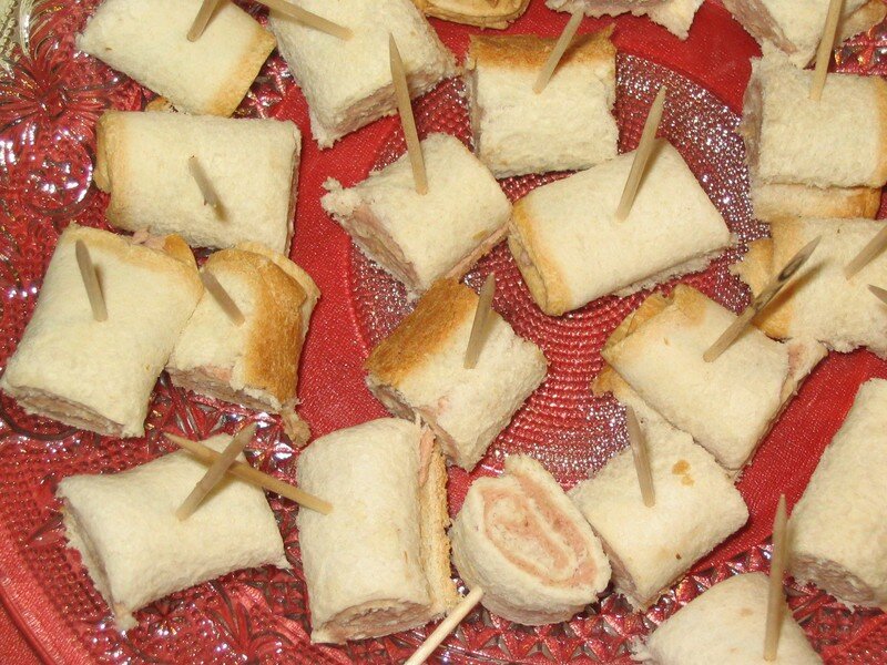 Roules pain de mie, et paté