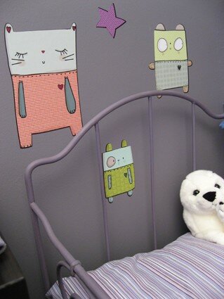 Stickers chambres bébé - les doudous - Annelore Parot pour Poiss
