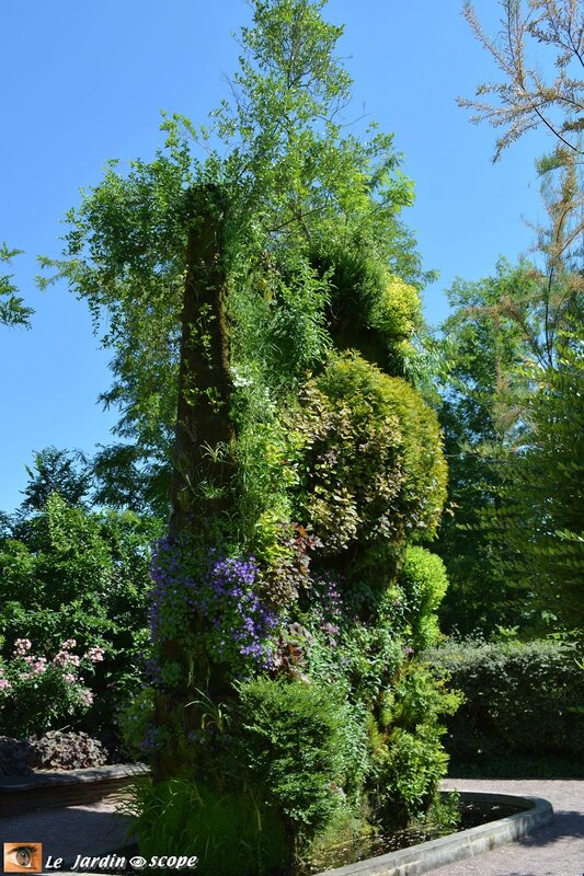 Mur végétal de Patrick Blanc à Chaumont-sur-Loire