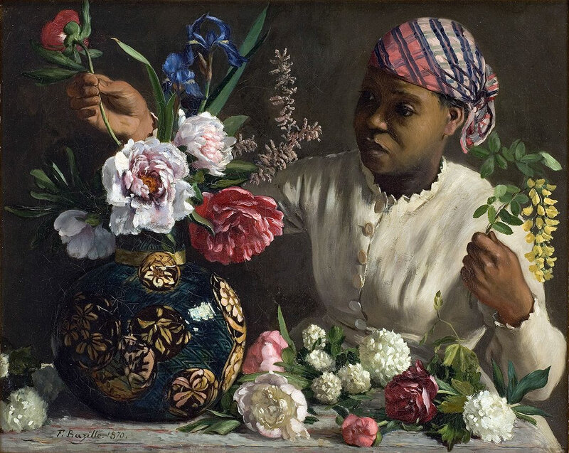 Bazille,_Négresse_aux_pivoines