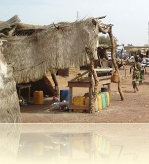 poste d'essence en bord de route Mali