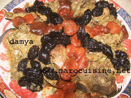 Viande de moutons aux pruneau et abricots secs