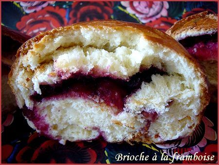 Brioche aux framboises