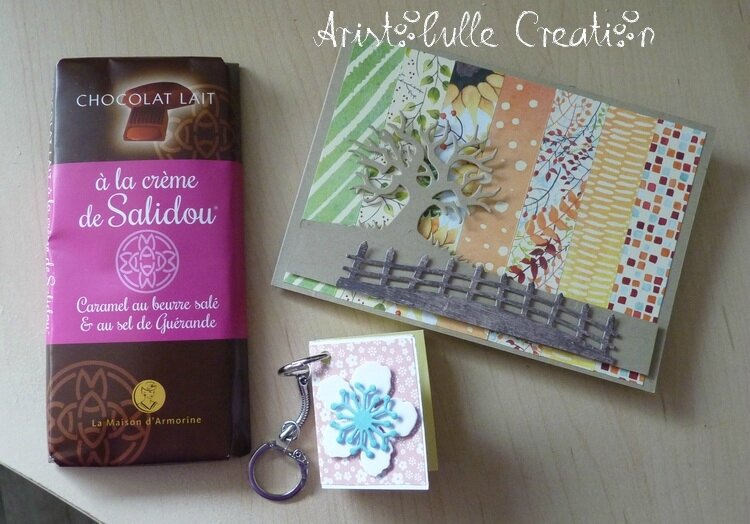 Porte-clés fleur et cadeaux anniblog