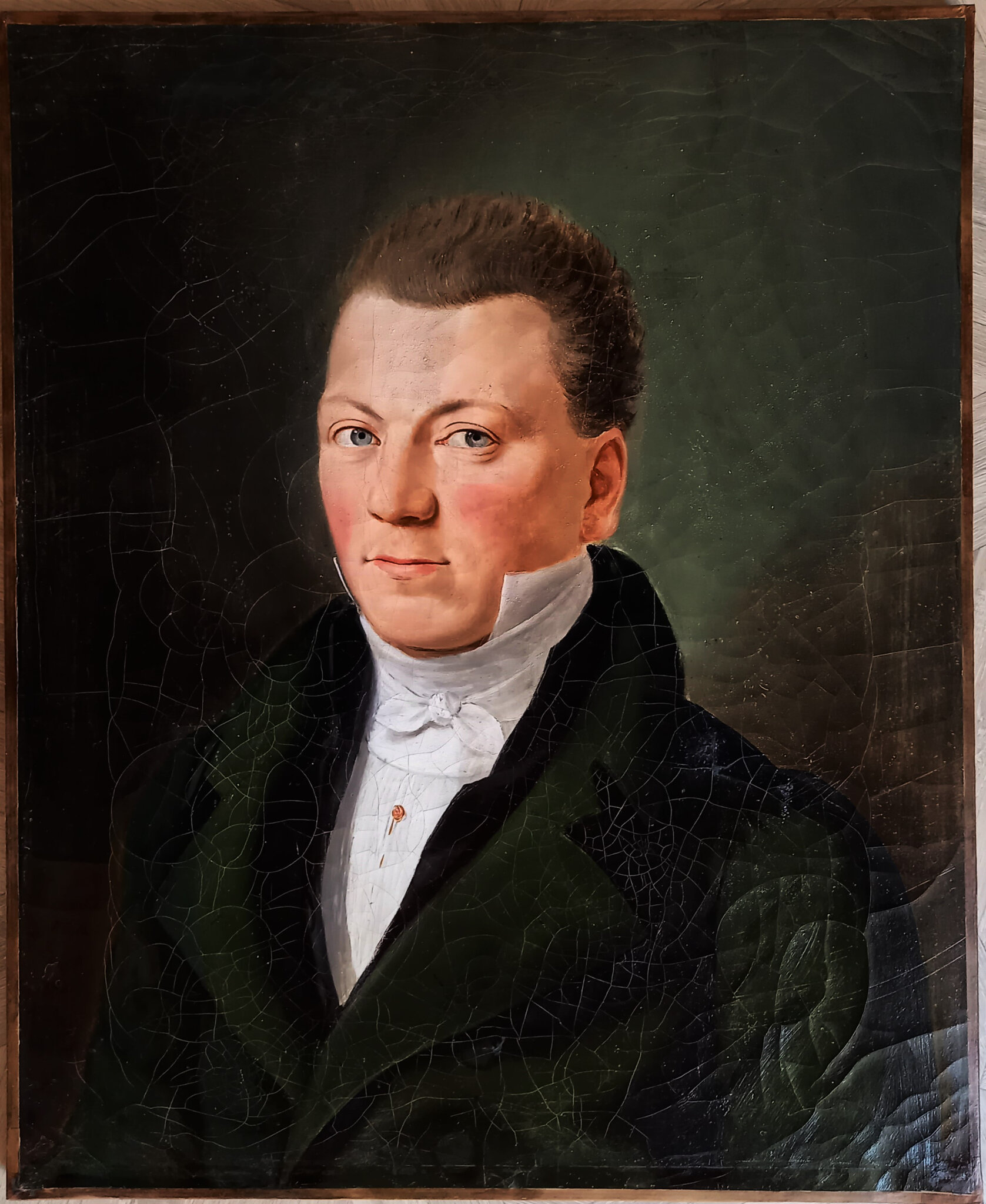 Portrait d'homme costume vert