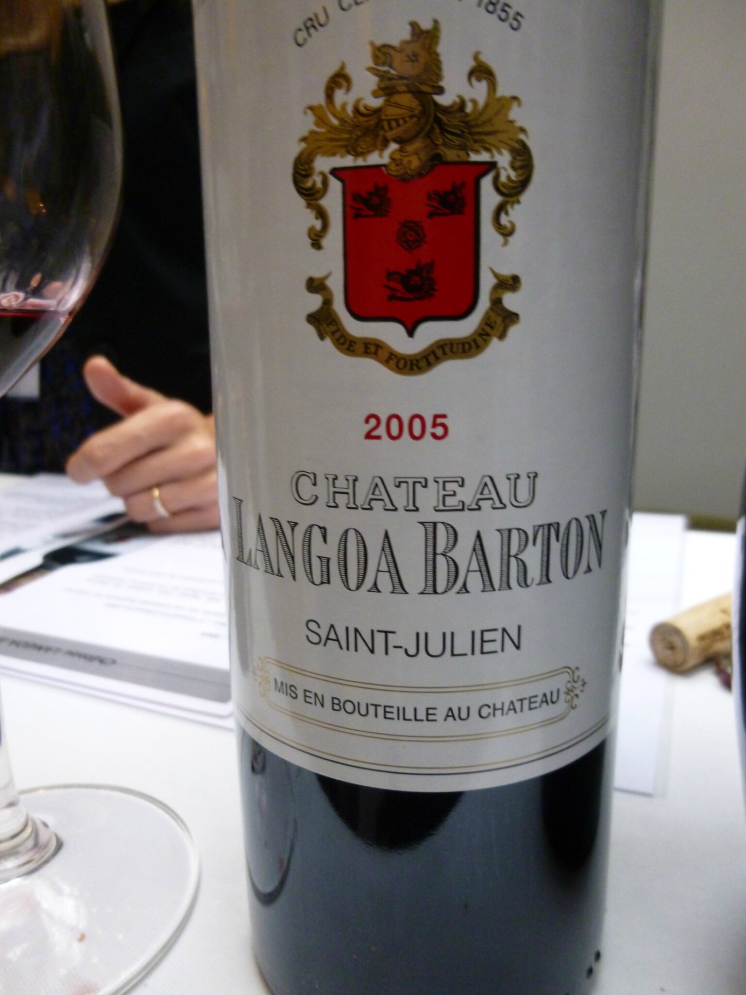 Bordeaux Tasting Léoville Barton 2007 et Langoa Barton 2005 Journal d