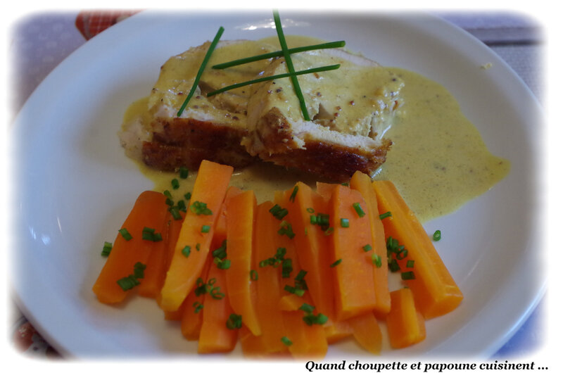 rôti de dinde sauce curry et moutarde-3830