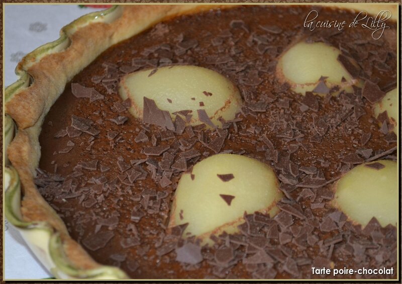 tarte poire-chocolat