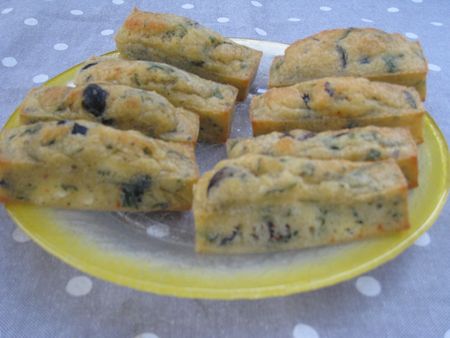 mini cakes olives menthe feta