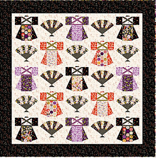 Kimono quilt, Makower