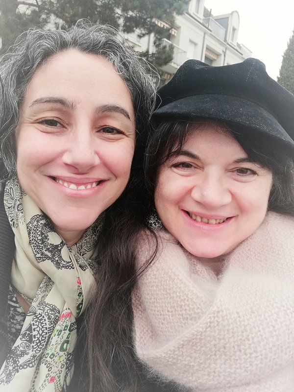 Kenza et moi, à la gare de Châtellerault 2