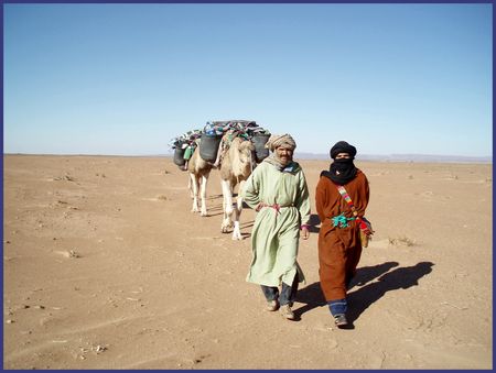 Mohamed, chamelier et maître du thé, Mustapha, guide et cuisinier