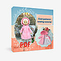 Coat <b>patterns</b> for Little Darling doll Dianna Effner doll sewing master