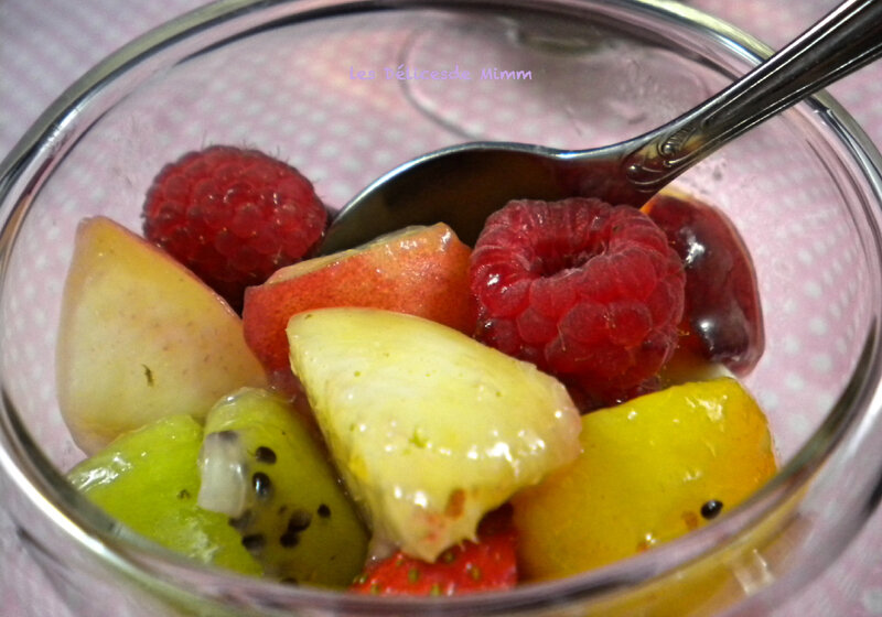 Sirop parfumé pour salade de fruits 4