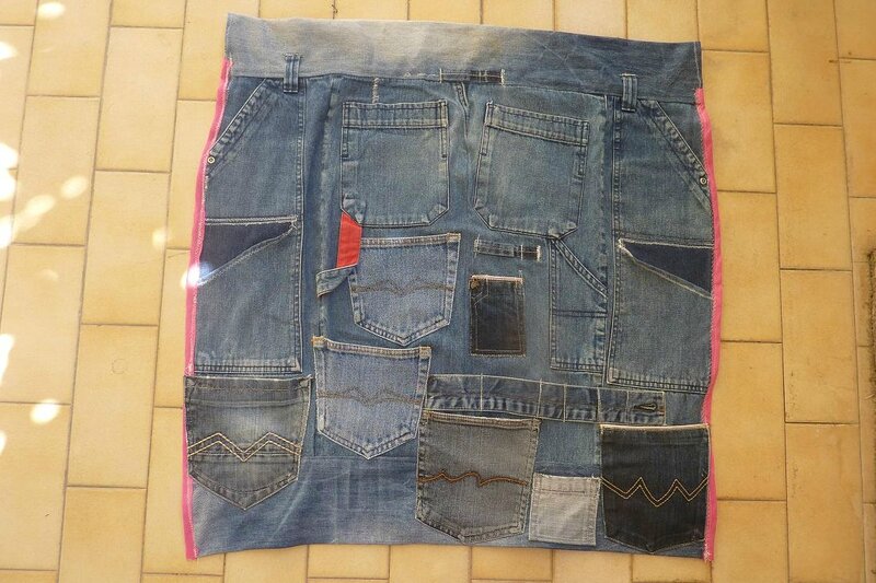panneau poches jean