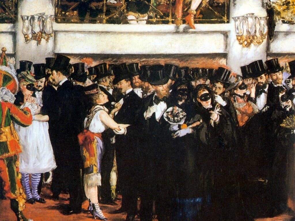 Manet, bal masqué à l'Opéra