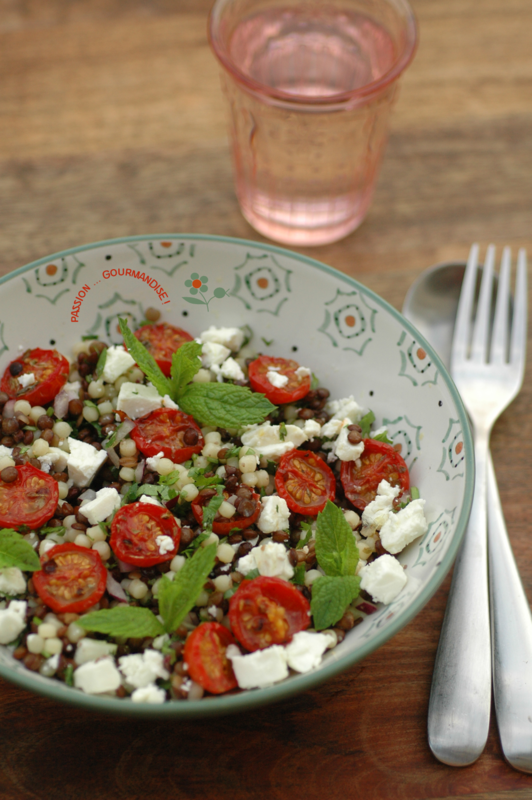 Salade de lentilles, Palle di Piombo 174, tomates cerises confites, feta & herbes_3