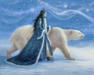 haed princesse des neiges et ours polaire