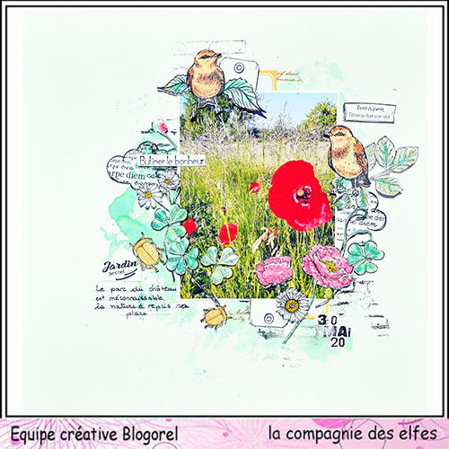 blogorel lcde page oiseaux loreeduscrap