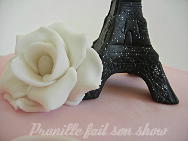 décor paris pâte à sucre prunillefee