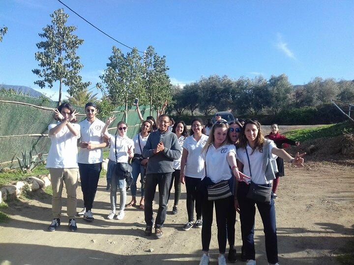 Tijani et le groupe des étudiants de Bordeaux