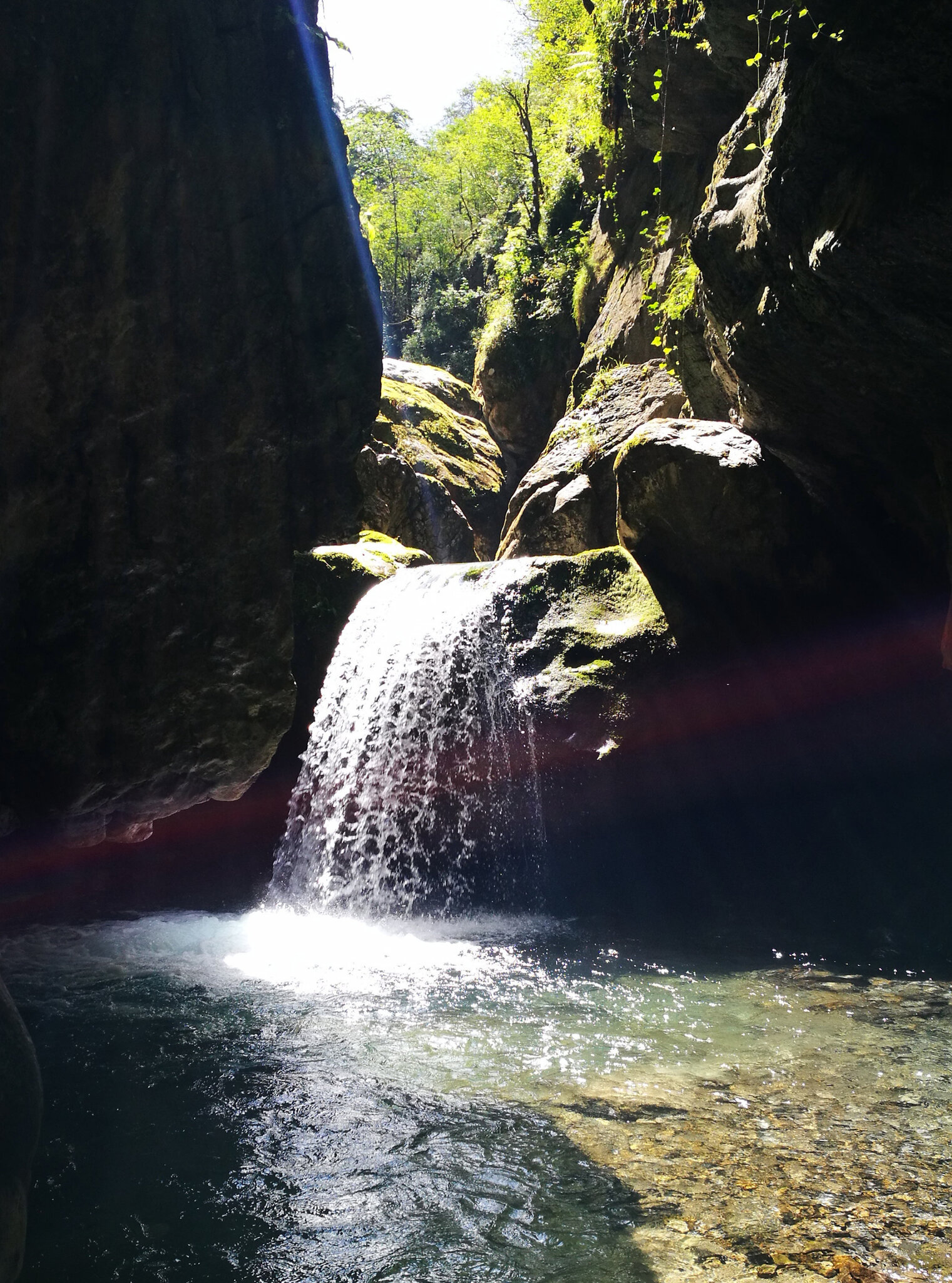 Gorges de Kakuetta, les vasques, cascade