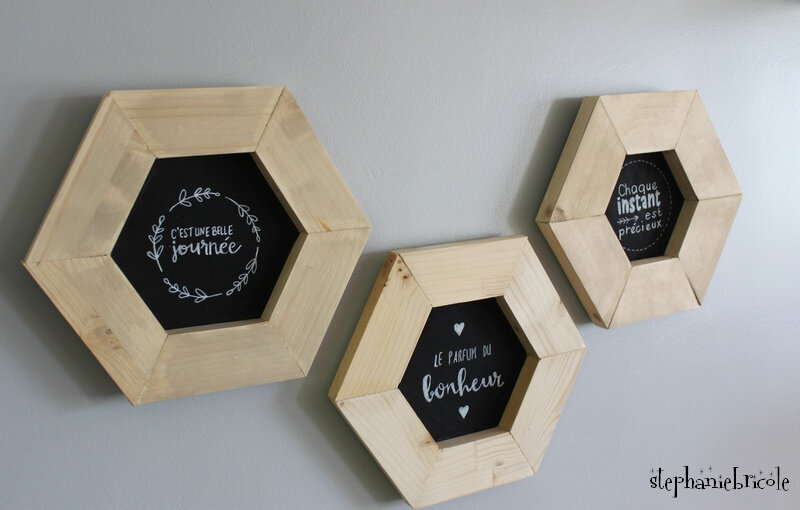 cadre hexagonale deco