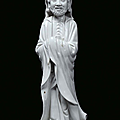 A <b>Blanc</b> de <b>Chine</b> porcelain monk, <b>China</b>, Dehua, Qing Dynasty, 18th century