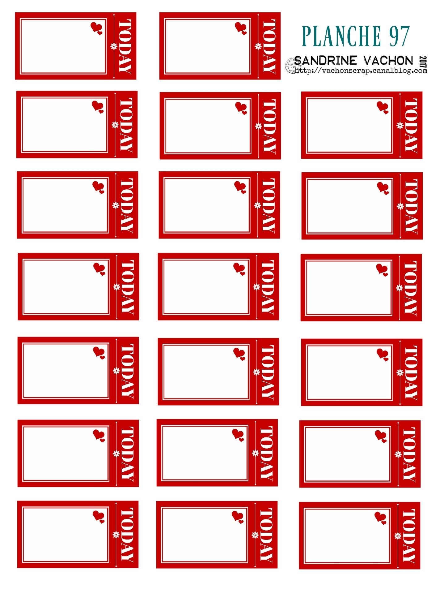 PLANCHE 97 TICKET TODAY ROUGE