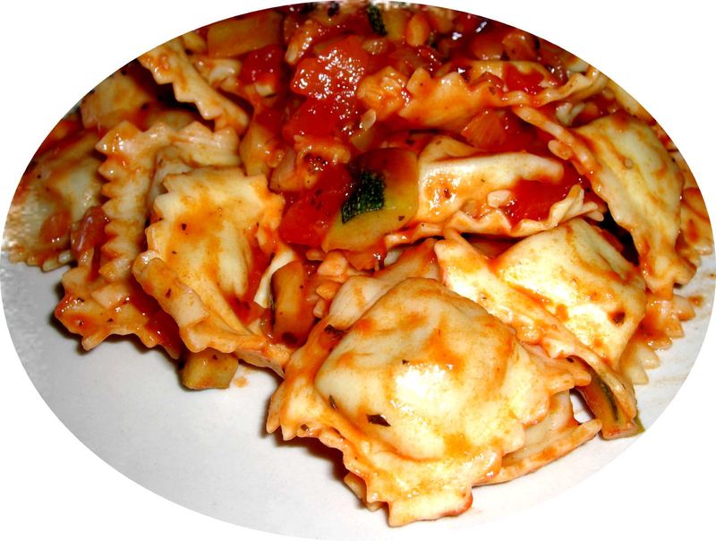 Raviolis aux petits légumes recettes Raviolis
