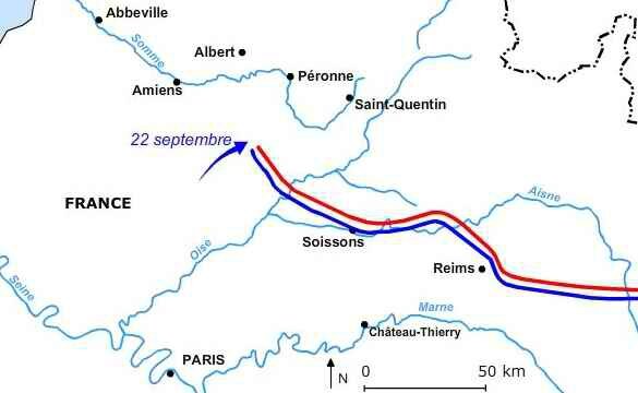 Course à la mer 22 sept 1914