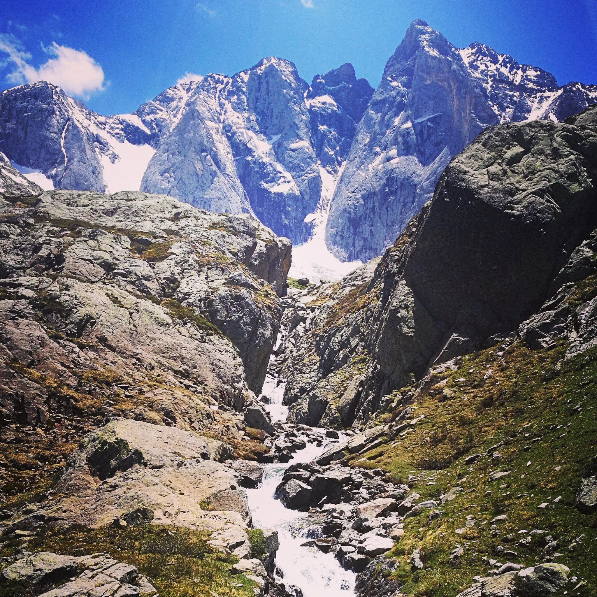 Vallée des Oulettes de Gaube, Petites Oulettes, montée et cascade, insta (65)