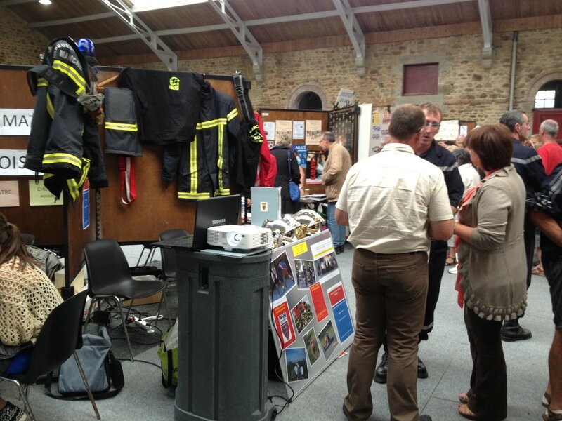 Forum des associations Avranches 2013 sapeurs-pompiers