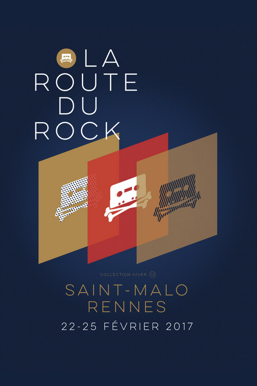 festival la Route du Rock collection hiver #12 février 2017 Rennes Saint-Malo affiche visuel