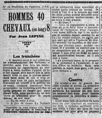 1931 Feuilleton du Populaire_1