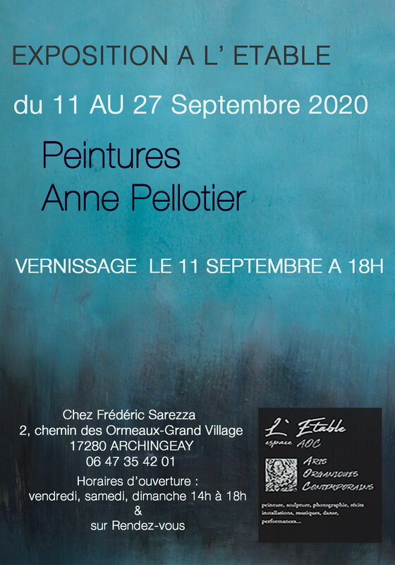 affiche Expo Anne Pellotier