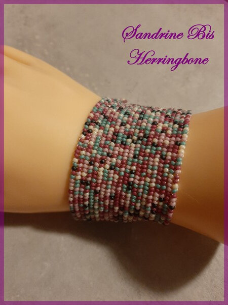 Bracelet Herringbone multicolore 2