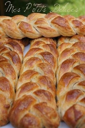 recettes Petites brioches feuilletées et tressées