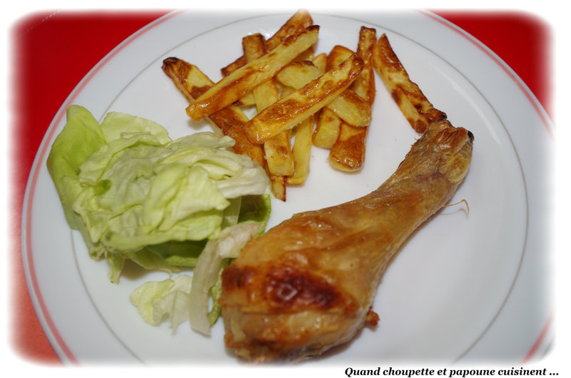 cuisses de poulet et frites au cecofry Rain-4153