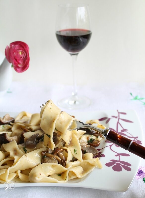 Pappardelles champignons