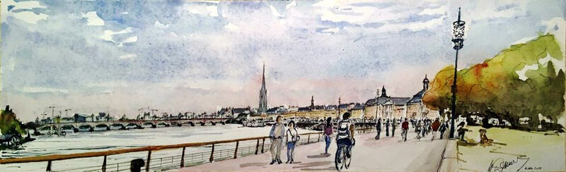 Bordeaux 2019 aquarelle 2