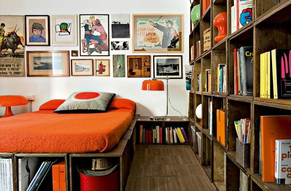 chambre-orange-bois