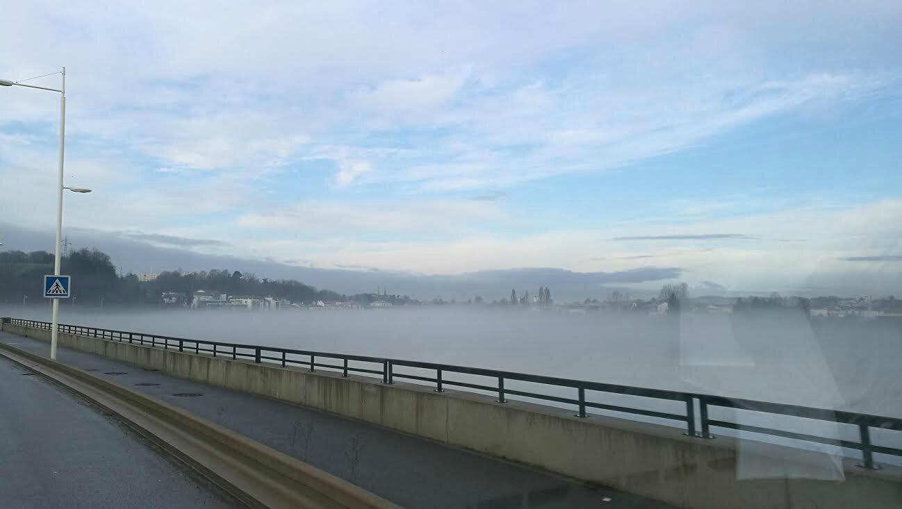 Bayonne, Adour et brouillard (64)