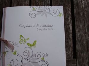 Faire part mariage Stéphanie et Antoine
