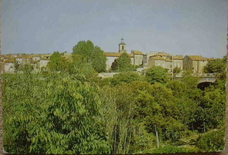 Trans en Provence-Vue sur le village et le Pont de La Motte