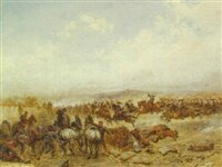 Beauquesne, Scène de la guerre franco prussienne (1911)