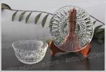 Antiques20ème, set coupe coupelle et soucoupe assiette cristal St Louis modèle Tommy, St.Louis crystal cup and saucer plate