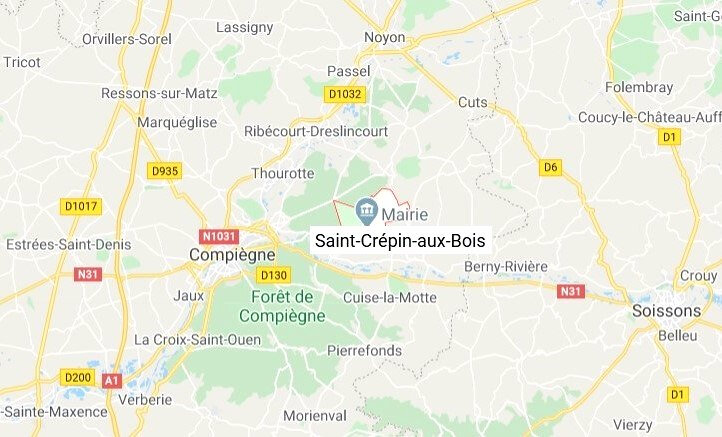 Carte Saint Crepin aux Bois