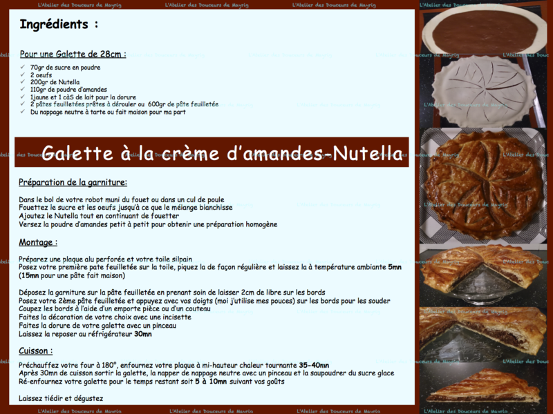 GALETTE AMANDES NUTELLA